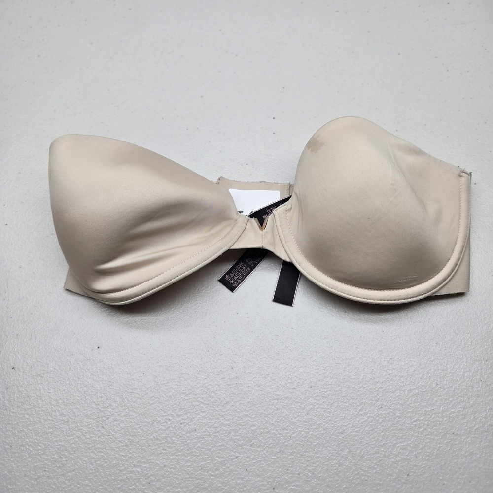 Victoria's Secret Women Bra 32C Beige Geometric T Shirt Underwired Multiway
